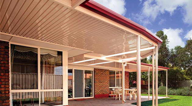 The modern look of flat patio roofs
