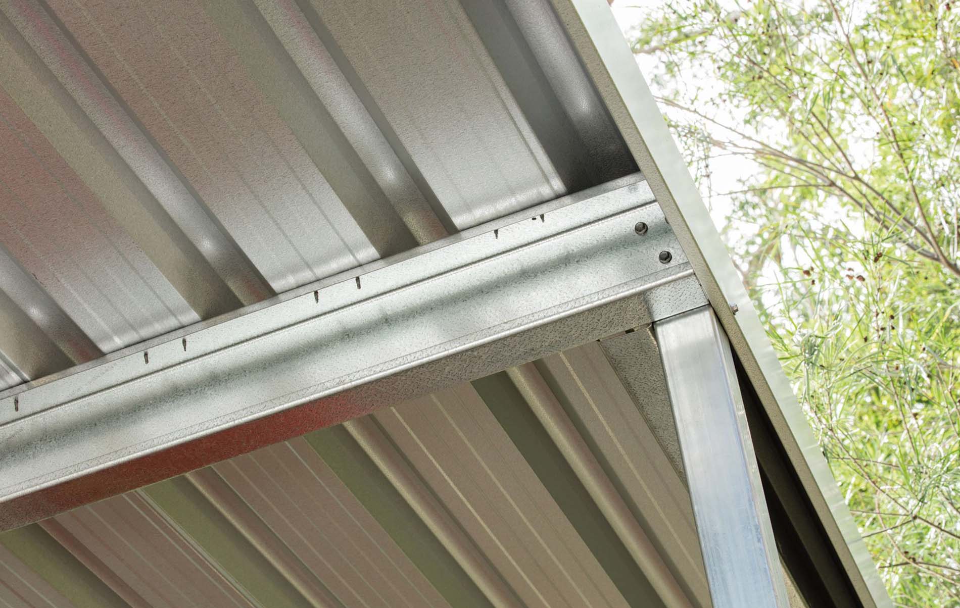 Custom-designed outdoor carport with flat roof and contemporary features in Melbourne