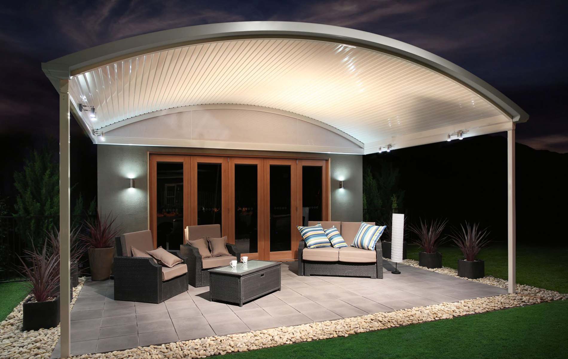 Builder‑constructed Stratco outdoor living space