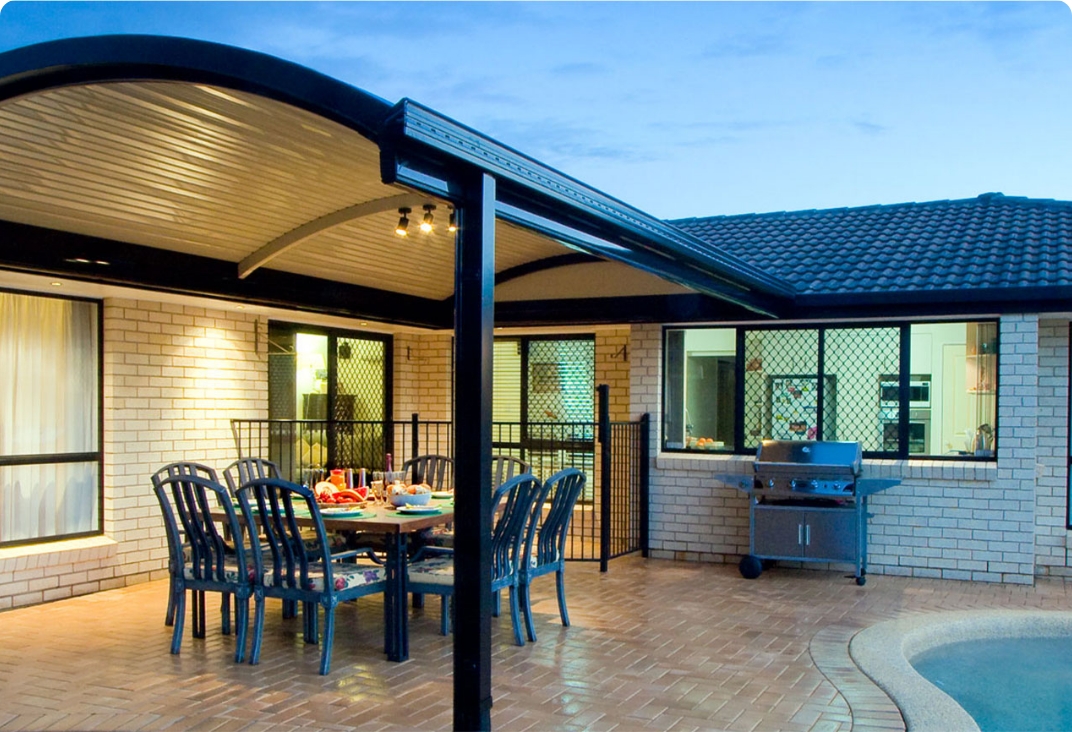 Modern patio built by Modern Solutions in Melbourne