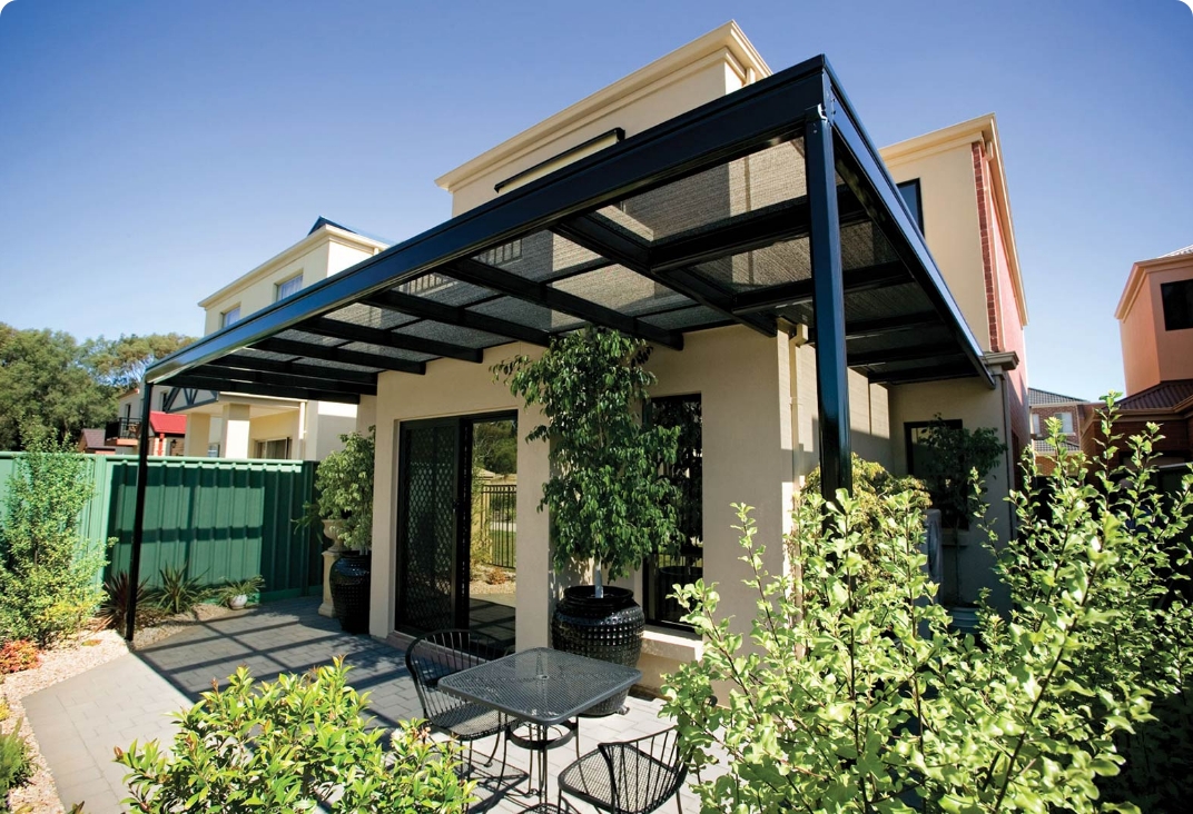 Custom pergola designed for modern backyard